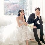 강은비, '17년 열애' 변준필과 웨딩사진 공개 "항상 뒤에서...