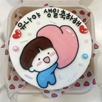 [어케생각해] 레터링케이크 위에 그림그리기