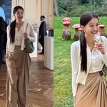  학비 6억 子 육아 잠시 잊고 파리 패션위크 만끽‥<b>우아</b>한 자태