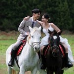 강은비, 얼짱 변준필과 웨딩화보 "행복한 시간"