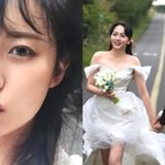 '4월 결혼' 강은비, 파격적인 웨딩드레스 입고 '찰칵'..."함께...