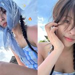 '151cm' 민도희, 과즙미 비주얼…상큼한 수영복 자태