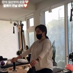 이용식 딸 이수민, 만삭 임산부 된 근황..<b>끝</b>까지 <b>운동</b> 안 놓네