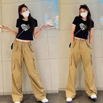 진아름, 174cm 기럭지에 개미허리 <b>모델핏</b>! 힙美 폭발 카고팬츠룩