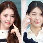 [뉴스1 ]수지·한소희, 햇살처럼 빛나…<b>화사</b>한 봄의 여신들