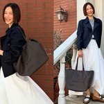 입고 어쩜 이래? 봄바람에 수줍은 재킷 <b>매치</b> 스트라이프 나들이룩