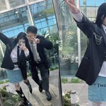 <b>흑발</b>의 현아용준형 4개월만 신혼 근황 "잔망스런 커플룩"