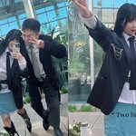 현아용준형, 커플룩 입고 신났나봐…결혼 5개월차 신혼부부