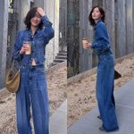 청청! 더 길어 보이는 기럭지 압구정 바닥 휩쓴 하이엔드 <b>데님</b> 핏