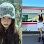 크러쉬 조이, 日 지하철서 포착…초미니로 인증한 큐티섹시 각선미