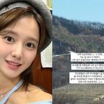 '결혼 임박' 남보라, <b>산불</b> 피해 지역서 급식 봉사…"까만 산...