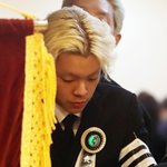 상주 완장 찬 노엘, 父 장제원 빈소서 조문객 맞이..결국 눈물...