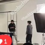 백현이 촬영장에 세훈이가 <b>놀러</b>갔었대