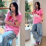 산다라박, 40세 맞아? ‘귀염뽀짝’ 한도 초과! 오버핏 티셔츠에...