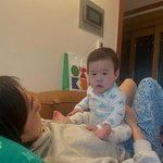 강재준이은형 아들, <b>볼살</b> 쏙 빠져도 아빠 붕어빵‥인상 써도 귀여워