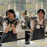  앞치마 두르고 <b>바리</b>스타 변신…40대 안 믿기는 역대급 동안미녀