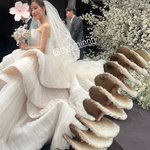 효민 독특한 웨딩드레스, <b>유세윤</b> '회오리감자'라 했는데…알고보니...