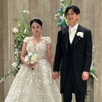 강은비, '친동생이라던' 변준필과 결혼..17년 열애 결실 "예쁘게...