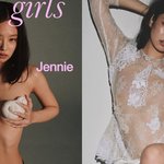 제니 가슴에 <b>소품</b> 하나만 걸친 화보 떴다…진짜 수위 실화냐