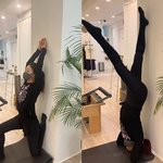 '48세' 김희선, 물구<b>나무</b>도 거뜬한 코어 힘…군살 제로 레깅스핏