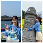 ‘돌하르방도 웃었다’…박보영, 제주도서 청순美 폭발 여행룩