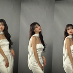 이미주, 이렇게 글래머였어?…오프숄더 드레스 '핫해
