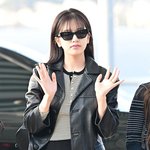 [현장포토] "이 느낌, 청순<b>시크</b>"…안유진, 팜므파탈 출국