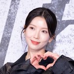 [현장포토] "하트에 녹는다"...하서윤, 깜찍한 애교