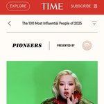 2025년 타임 100 가장 영향력 있는 <b>인물</b>에 로제가 포함됐어요