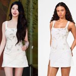 의상 전체에 보석이?…장원영, 슬림 실루엣 뽐낸 초미니 패션