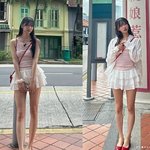 이미주, <b>바비</b>인형 인줄…9등신 비율로 한뼘 스커트→각선미 놀라워