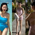 한그루 이혼 후 완전히 달라진 <b>S라인</b>, 수영복마다 몸매가 바뀌네!...