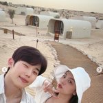 에일리최시훈, 두바이 사막서 초고급 글램핑 허니문 "정말 <b>낭만적</b>이야"