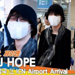 <b>방탄소년단</b>(<b>BTS</b>) ‘제이홉’, 봄바람 타고 온 호비~❣️ (입국)[뉴스엔TV]