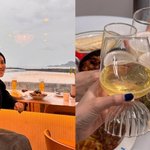 '이혼' 박지윤, 술잔 기울였다…"제주 생활 <b>한줄기</b> 빛"