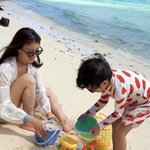 '학비만 7억' 이시영, 이혼 후 아들과 해외여행..명품룩 입고...