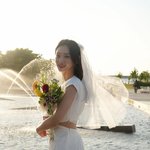 '배성재' 김다영, 결혼식 <b>생략</b>→한강서 흰 드레스 입고 등장.....