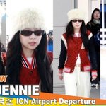 블랙핑크 제니, 북극 곰돌이‍❄️ 된 젠득(출국)[뉴스엔TV]