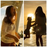 [모두드루와] 이시영, 붉은 <b>노을</b> 아래 아들 꼭 안고…“시간도 너도...