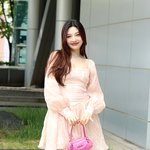 [포토]크러쉬 조이, 러블리한 봄 나들이 패션