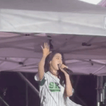 장원영, <b>비바람</b> 부는 성균관대축제