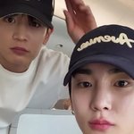 '샤이니' 키-민호, 비행기에서 이래도 되나? <b>뒷사람</b> '웃참' 실패