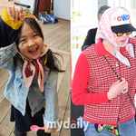 하하별 딸 송이, <b>GD</b> 따라잡기? 귀여운 보자기 패션 완성