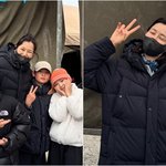 '둘째 임신' 이하늬, 5월에 롱패딩 입고..세 아이와 함께 "나의...