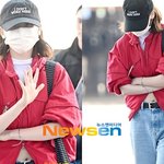 에스파 카리나 배꼽까지 미인, 수줍게 노출한 납작배