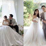 '7월 결혼' 김준호김지민, 웨딩화보 공개.. "점점 가까워져"...