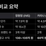 장원영,카리나 광고수입 추정.<b>jpg</b>