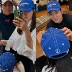  꿀 뚝뚝 딸<b>바보</b> 주상욱 얼굴 박제…세 가족 커플모자 ‘러블리’