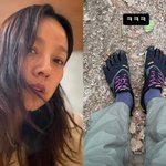 이효리, 새 패션 <b>아이템</b> 공개..개구리 신발까지 '완벽 소화'