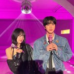 오늘자 <b>딩고</b>뮤직 방탄 진 &amp; 최예나 투샷